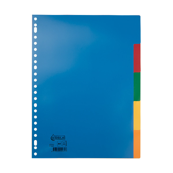 Przekładki plastikowe A4 (5 zakładek | 23 otwory), 123drukuj 301626 - 1