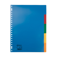 Przekładki plastikowe A4 (5 zakładek | 23 otwory), 123drukuj 301626