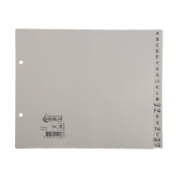 Przekładki plastikowe A5 alfabetyczne (20 zakładek | 2 otwory), 123drukuj 301542