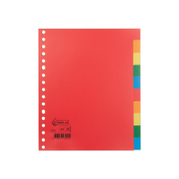 Przekładki plastikowe A5 kolorowe (10 zakładek | 17 otwory), 123drukuj 300530