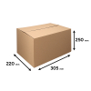 Pudełko wysyłkowe 430 x 305 x 250 mm (10 sztuk), 123drukuj 301870 - 3