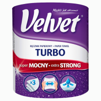 Ręcznik papierowy VELVET Turbo, 3-warstowy, 300 listków, BIAŁY VLK-5220028 144732