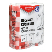 Ręczniki papierowe celulozowe, 2-warstwowe, 50 listków, 9,25 m, 2 szt., BIAŁE 22047139-14 144693