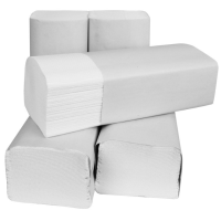 Ręczniki składane ZZ, 2-warstwowe, 3000 listków, 20 szt., BIAŁE 144694