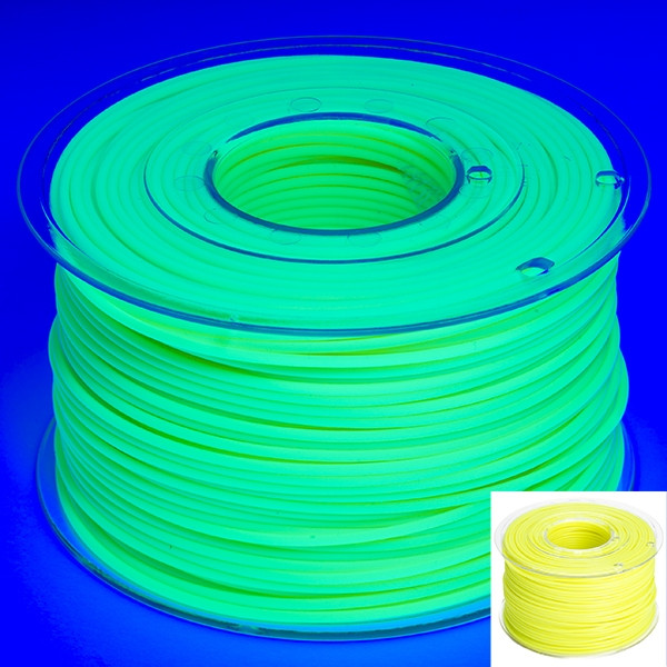 REAL Filament 3D żółty fluorescencyjny 2,85 mm PLA 1 kg, REAL  DFP02035 - 1