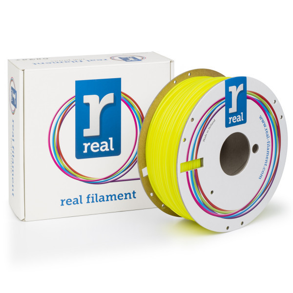 REAL Filament 3D żółty fluorescencyjny 2,85 mm PLA 1 kg, REAL  DFP02035 - 1