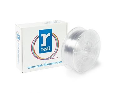 REAL Filament 3D biały transparentny 1,75 mm PETG 1 kg, REAL  DFE02000 - 1