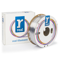 REAL Filament 3D biały transparentny 1,75 mm PETG 1 kg, REAL  DFP02217