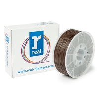 REAL Filament 3D brązowy 1,75 mm ABS 1 kg, REAL  DFA02016