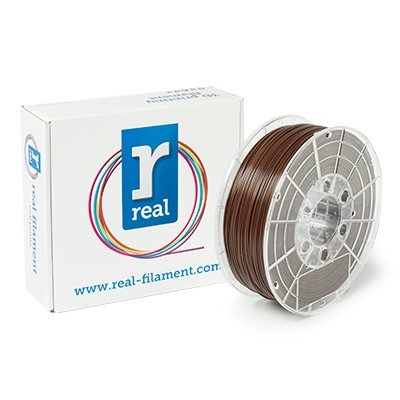 REAL Filament 3D brązowy 1,75 mm PLA 1 kg, REAL  DFP02019 - 1