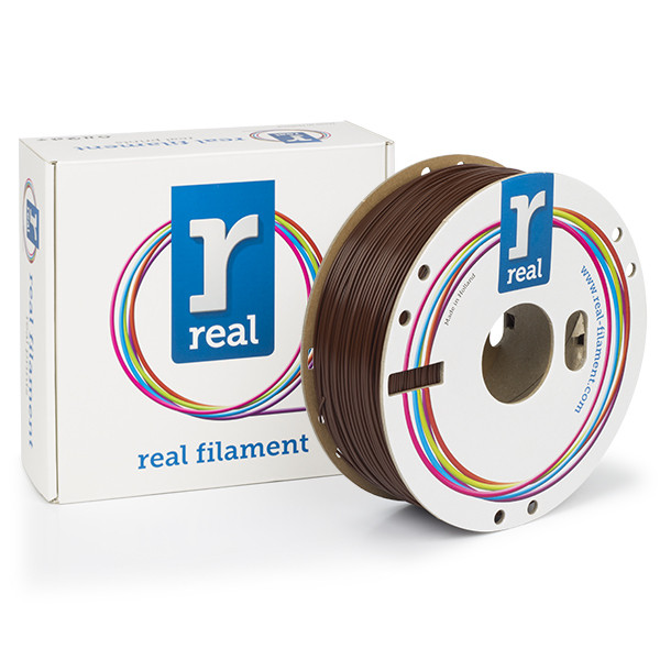 REAL Filament 3D brązowy 1,75 mm PLA 1 kg, REAL  DFP02257 - 1