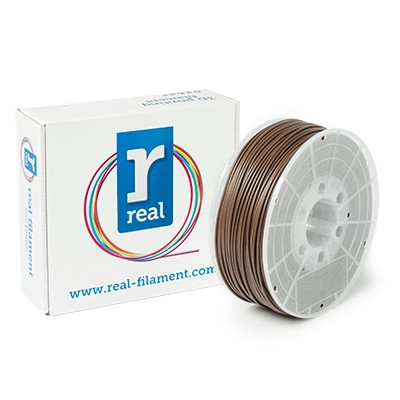 REAL Filament 3D brązowy 2,85 mm ABS 1 kg, REAL  DFA02033 - 1