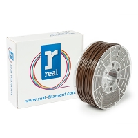 REAL Filament 3D brązowy 2,85 mm PLA 1 kg, REAL  DFP02039