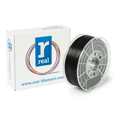 REAL Filament 3D czarny 1,75 mm PLA 1 kg, REAL  DFP02000 - 1