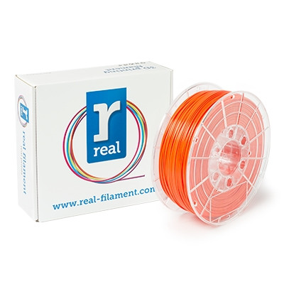 REAL Filament 3D pomarańczowy 1,75 mm PLA 1 kg, REAL  DFP02010 - 1
