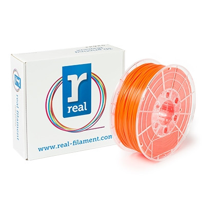 REAL Filament 3D pomarańczowy fluorescencyjny 1,75 mm PLA 1 kg, REAL  DFP02016 - 1