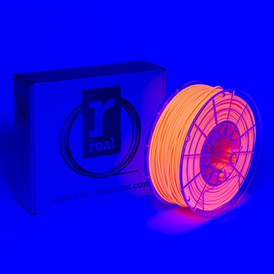 REAL Filament 3D pomarańczowy fluorescencyjny 2,85 mm PLA 1 kg, REAL  DFP02036 - 1