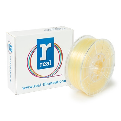 REAL Filament 3D przezroczysty 1,75 mm PLA 1 kg, REAL  DFP02001 - 1