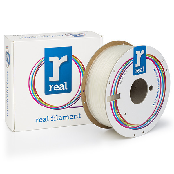 REAL Filament 3D przezroczysty 1,75 mm PLA 1 kg, REAL  DFP02268 - 1