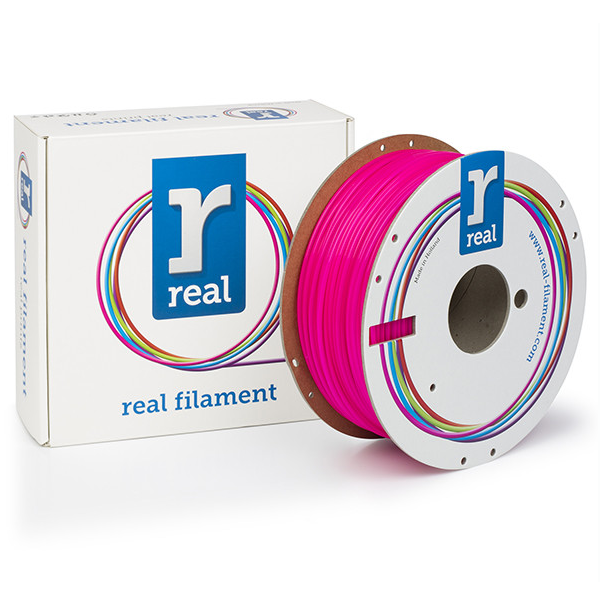 REAL Filament 3D różowy fluorescencyjny 2,85 mm PLA 1 kg, REAL  DFP02062 - 1