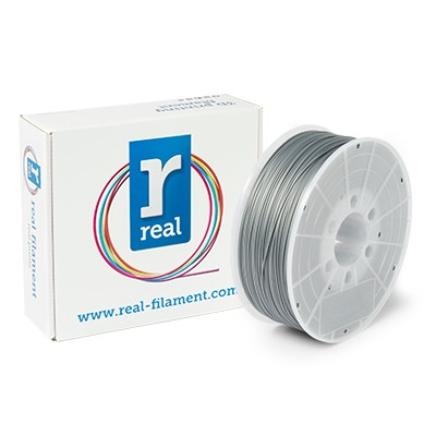 REAL Filament 3D srebrny 1,75 mm ABS 1 kg, REAL  DFA02007 - 1
