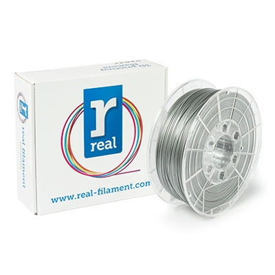 REAL Filament 3D srebrny 1,75 mm PLA 1 kg, REAL  DFP02007 - 1