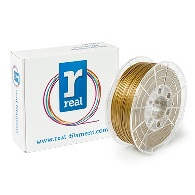 REAL Filament 3D złoty 1,75 mm PLA 1 kg, REAL  DFP02006 - 1
