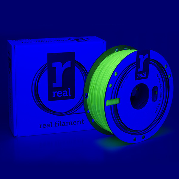 Filament 3D zielony fluorescencyjny 1,75 mm PLA 1 kg, REAL DFP02393 - 2