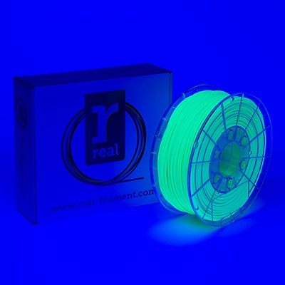 REAL Filament 3D zielony fluorescencyjny 2,85 mm PLA 1 kg, REAL  DFP02037 - 1
