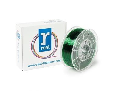 REAL Filament 3D zielony transparentny 2,85 mm PETG 1 kg, REAL  DFE02006 - 1