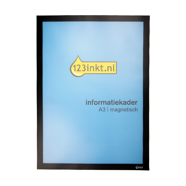 Ramka plakatowa magnetyczna A3 czarna, 123drukuj 301634 - 1