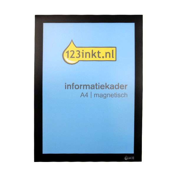 Ramka plakatowa magnetyczna A4 czarna, 123drukuj 301630 - 1
