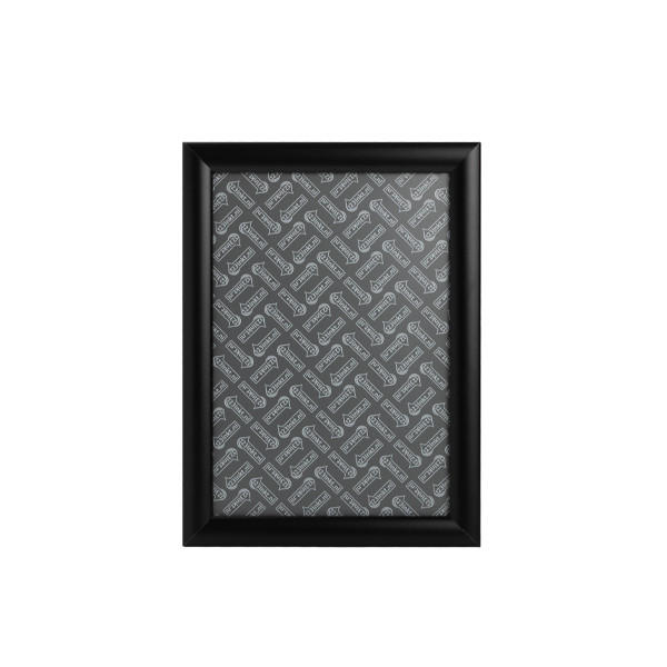 Ramka zatrzaskowa A4 z czarną aluminiową ramą, 123drukuj 302581 - 1