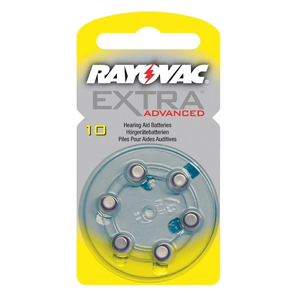 Rayovac Baterie do aparatów słuchowych Rayovac 10 (żółte), 6 sztuk PR70 204800 - 1