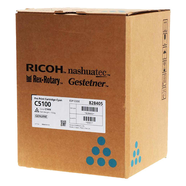 Ricoh 828228 toner niebieski, oryginalny 828228 073530 - 1