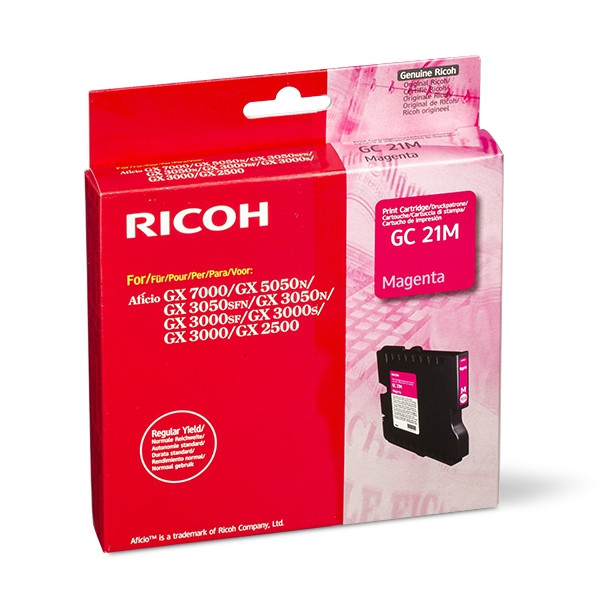 Ricoh GC-21M tusz czerwony, oryginalny 405534 074892 - 1