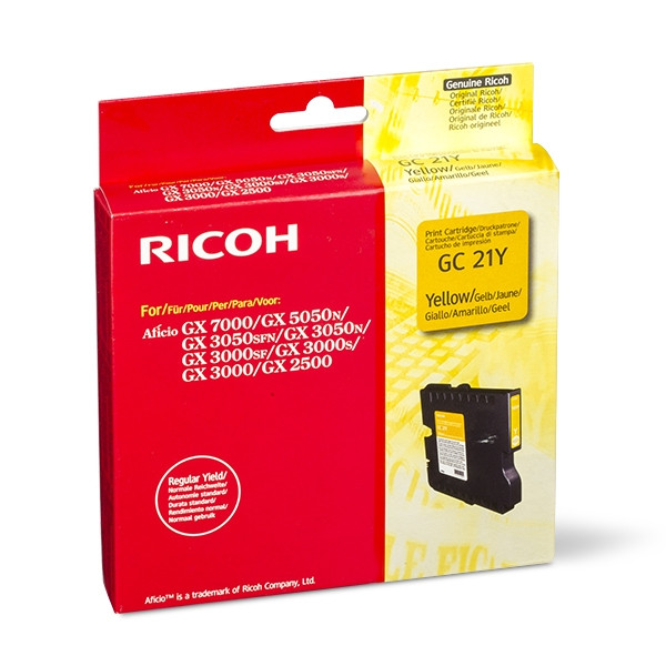 Ricoh GC-21Y tusz żółty, oryginalny 405535 074894 - 1