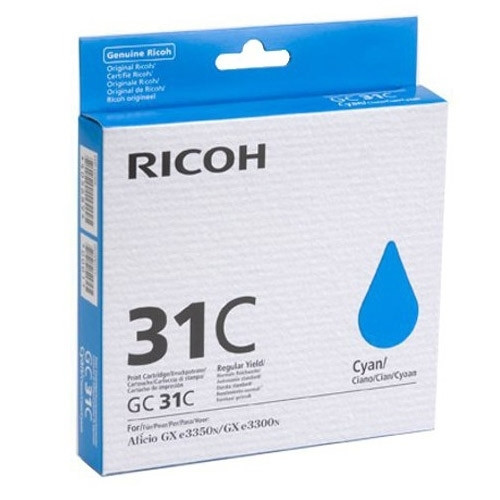 Ricoh GC-31C tusz niebieski, oryginalny 405689 073946 - 1
