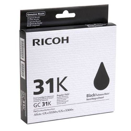 Ricoh GC-31K tusz czarny, oryginalny 405688 073944 - 1