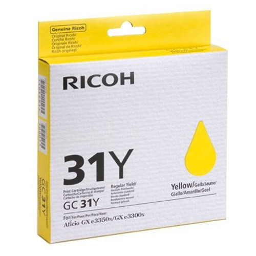 Ricoh GC-31Y tusz żółty, oryginalny 405691 073950 - 1
