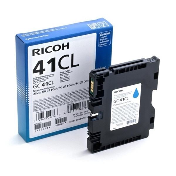 Ricoh GC-41CL (405766) tusz żelowy niebieski, oryginalny 405766 073800 - 1