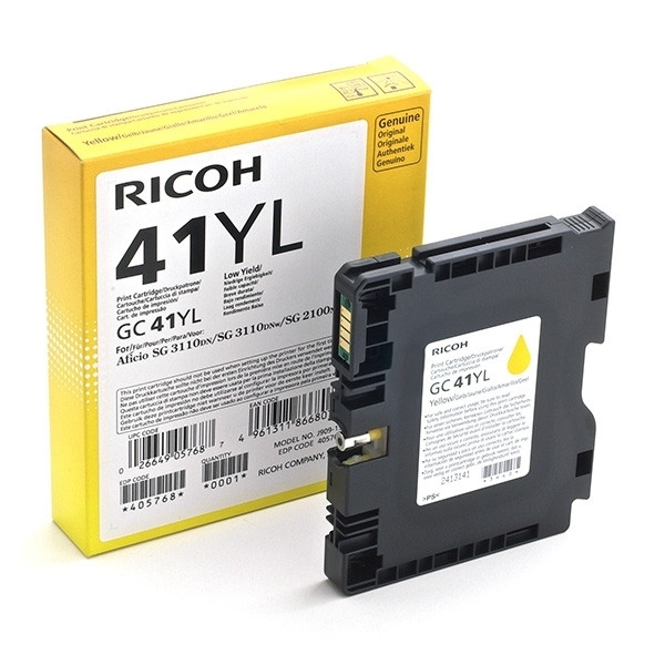 Ricoh GC-41YL (405768) tusz żelowy żółty, oryginalny 405768 073804 - 1