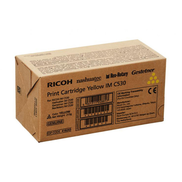 Ricoh IM C530 toner żółty, oryginalny 602394 - 1
