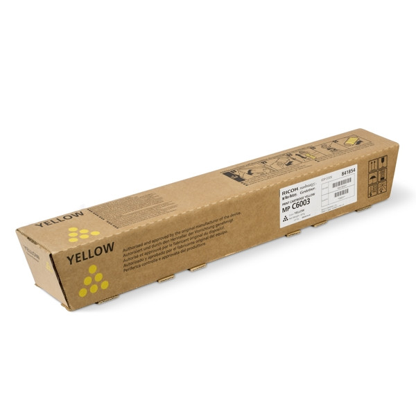 Ricoh MP C6003 (841854) toner żółty, oryginalny 841854 073678 - 1