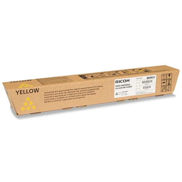 Ricoh Typ MP C4500E toner żółty, oryginalny 842035 888609 074852 - 1