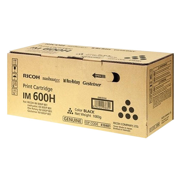 Ricoh Type IM 600H toner czarny, oryginalny 418480 418481 602273 - 1