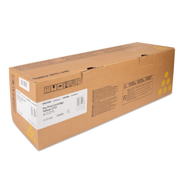 Ricoh typ C751 toner żółty, oryginalny 828210 073744 - 1