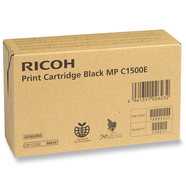 Ricoh typ MP C1500 BK toner żel czarny, oryginalny 888547 074820 - 1