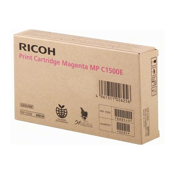 Ricoh typ MP C1500 M toner żel czerwony, oryginalny 888549 074824 - 1