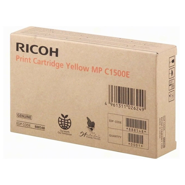 Ricoh typ MP C1500 Y toner żel żółty, oryginalny 888548 074826 - 1